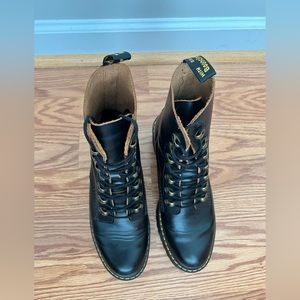 LEONA WOMEN'S VINTAGE SMOOTH LEATHER HEELED BOOTS